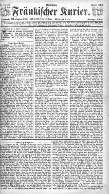 Fränkischer Kurier Freitag 24. Oktober 1873