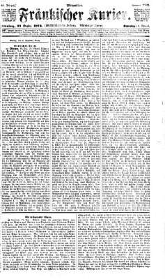 Fränkischer Kurier Sonntag 21. Dezember 1873