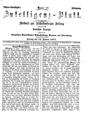Aschaffenburger Zeitung Freitag 13. Januar 1871