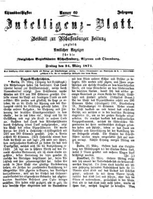 Aschaffenburger Zeitung Freitag 24. März 1871