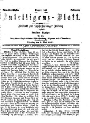 Aschaffenburger Zeitung Dienstag 9. Mai 1871