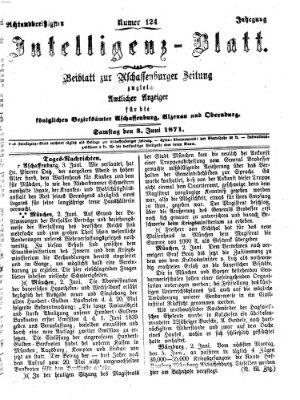 Aschaffenburger Zeitung Samstag 3. Juni 1871