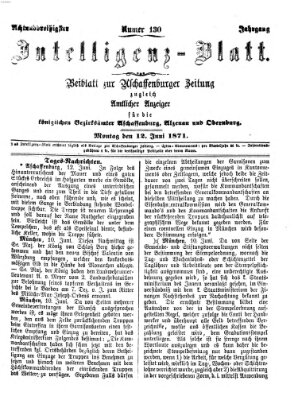 Aschaffenburger Zeitung Montag 12. Juni 1871