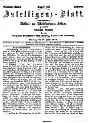 Aschaffenburger Zeitung Montag 19. Juni 1871