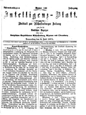 Aschaffenburger Zeitung Donnerstag 6. Juli 1871