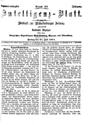 Aschaffenburger Zeitung Freitag 21. Juli 1871