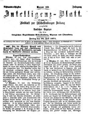 Aschaffenburger Zeitung Freitag 28. Juli 1871