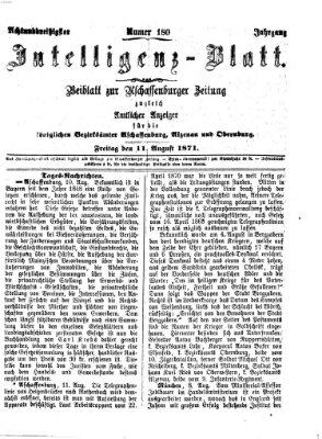 Aschaffenburger Zeitung Freitag 11. August 1871