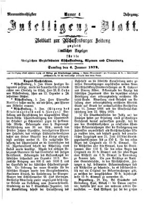 Aschaffenburger Zeitung Samstag 6. Januar 1872