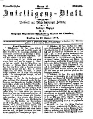 Aschaffenburger Zeitung Dienstag 30. Januar 1872