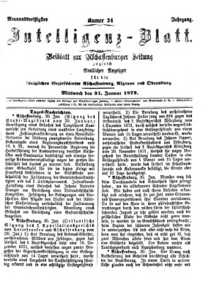 Aschaffenburger Zeitung Mittwoch 31. Januar 1872