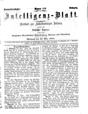 Aschaffenburger Zeitung Mittwoch 22. Mai 1872