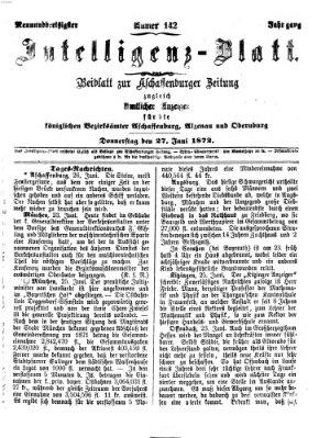 Aschaffenburger Zeitung Donnerstag 27. Juni 1872