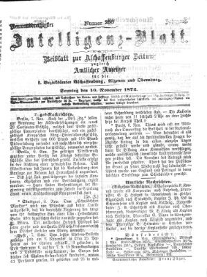Aschaffenburger Zeitung Sonntag 10. November 1872