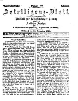 Aschaffenburger Zeitung Mittwoch 13. November 1872