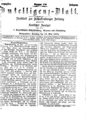 Aschaffenburger Zeitung Samstag 10. Mai 1873