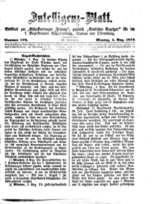 Aschaffenburger Zeitung Montag 4. August 1873