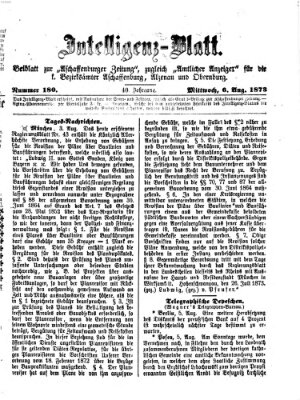 Aschaffenburger Zeitung Mittwoch 6. August 1873