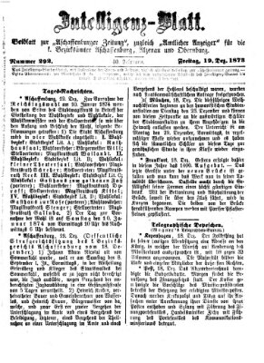 Aschaffenburger Zeitung Freitag 19. Dezember 1873