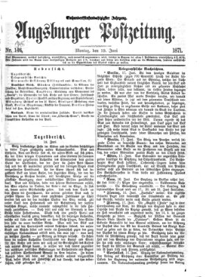Augsburger Postzeitung Montag 19. Juni 1871