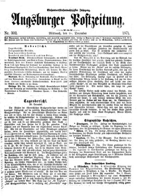 Augsburger Postzeitung Mittwoch 20. Dezember 1871