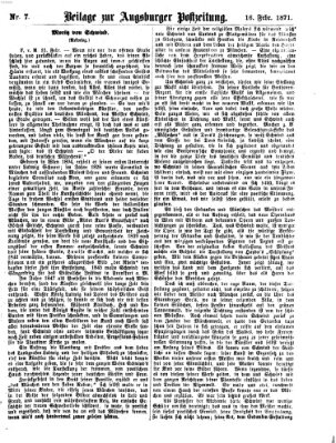 Augsburger Postzeitung Donnerstag 16. Februar 1871