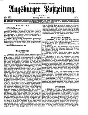 Augsburger Postzeitung Montag 20. Mai 1872