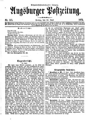 Augsburger Postzeitung Freitag 28. Juni 1872