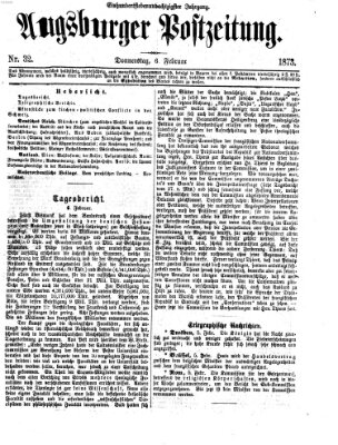 Augsburger Postzeitung Donnerstag 6. Februar 1873