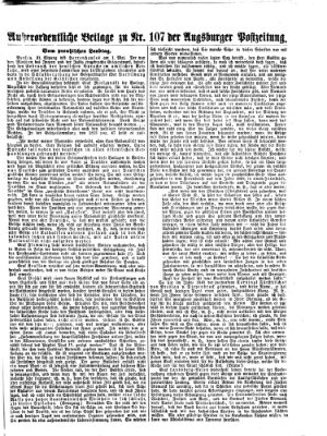 Augsburger Postzeitung Dienstag 6. Mai 1873