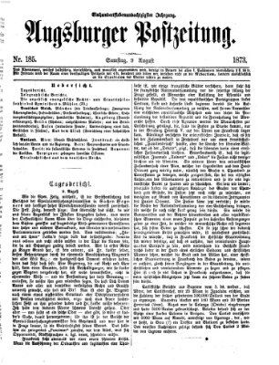 Augsburger Postzeitung Samstag 9. August 1873