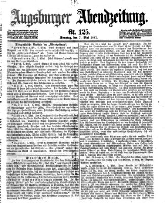 Augsburger Abendzeitung Sonntag 7. Mai 1871