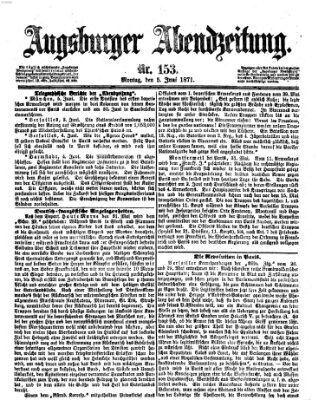 Augsburger Abendzeitung Montag 5. Juni 1871