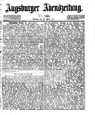 Augsburger Abendzeitung Montag 19. Juni 1871