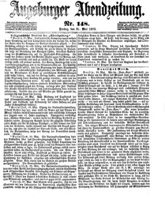 Augsburger Abendzeitung Freitag 31. Mai 1872
