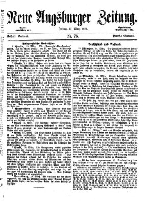 Neue Augsburger Zeitung Freitag 17. März 1871