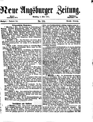 Neue Augsburger Zeitung Samstag 6. Mai 1871