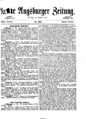 Neue Augsburger Zeitung Samstag 14. Oktober 1871