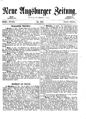 Neue Augsburger Zeitung Sonntag 19. November 1871