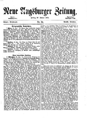 Neue Augsburger Zeitung Freitag 26. Januar 1872