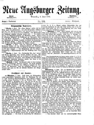 Neue Augsburger Zeitung Donnerstag 6. Juni 1872