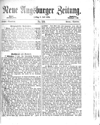 Neue Augsburger Zeitung Freitag 5. Juli 1872