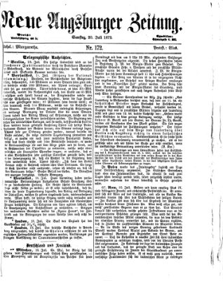 Neue Augsburger Zeitung Samstag 20. Juli 1872