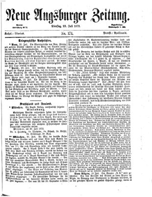 Neue Augsburger Zeitung Dienstag 23. Juli 1872
