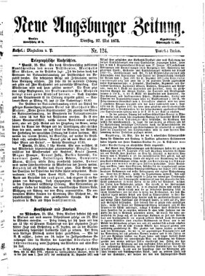 Neue Augsburger Zeitung Dienstag 27. Mai 1873
