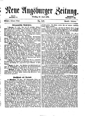 Neue Augsburger Zeitung Dienstag 24. Juni 1873