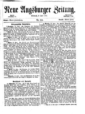 Neue Augsburger Zeitung Mittwoch 2. Juli 1873