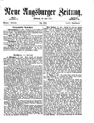 Neue Augsburger Zeitung Mittwoch 23. Juli 1873