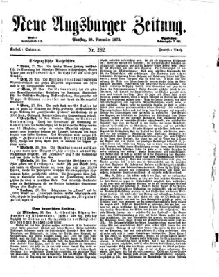 Neue Augsburger Zeitung Samstag 29. November 1873