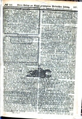 Königlich privilegirte Berlinische Zeitung von Staats- und gelehrten Sachen (Berlinische privilegirte Zeitung) Sonntag 18. Juni 1871